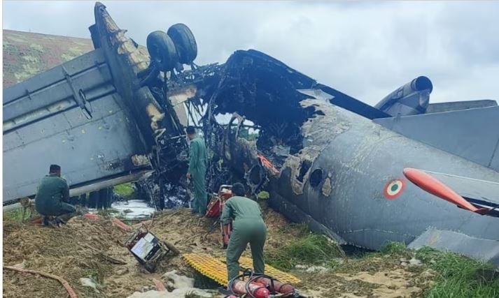 Indian Air Force AN-32 Crash: Major accident in Assam...! IAF AN-32 aircraft crashes during landing... Panic at the airbase.