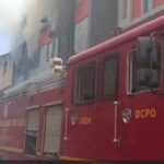 Fire Incident: Massive fire in Raipur...! Automobile showroom opposite the police station engulfed in flames... VIDEO