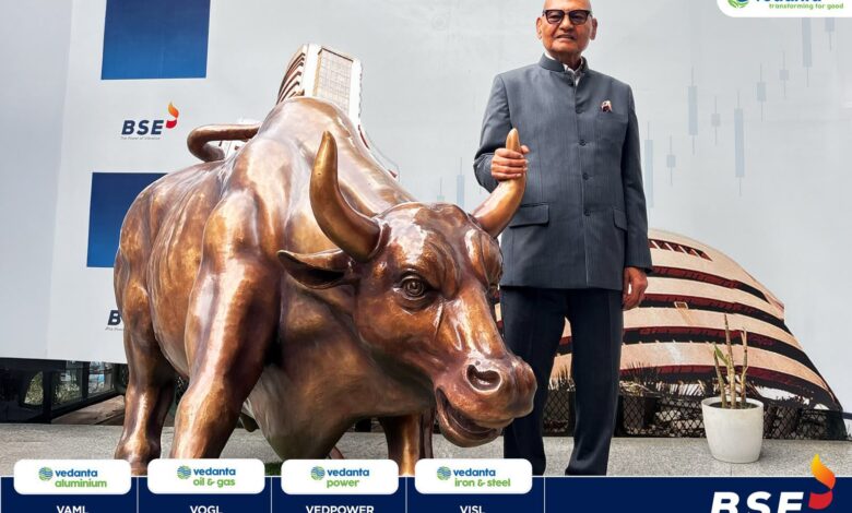 Vedanta Demerger: Vedanta makes history...! Four independent companies listed simultaneously on BSE and NSE—a new record in the Indian corporate world.