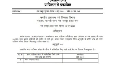 Kota Municipality: Kota becomes a municipality...! Deputy CM Arun Sao's promise fulfilled... notification issued in the Gazette.