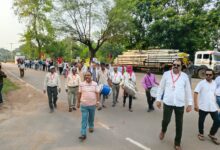 Power Employees' Protest: Massive demonstration by electricity workers in Korba...! Headquarters resonates with the ‘Beat the drums, wake up the management’ campaign... Watch the video here.