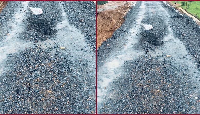 NH Road Closed: Rain cripples the highway! NH-163 diversion washed away... Chhattisgarh-Telangana connectivity completely halted.