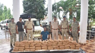 Bastar Ganja Seized: Major operation by Bastar Police...! 214 ​​kg of cannabis worth ₹1.07 crore seized... the consignment was en route from Odisha to UP.