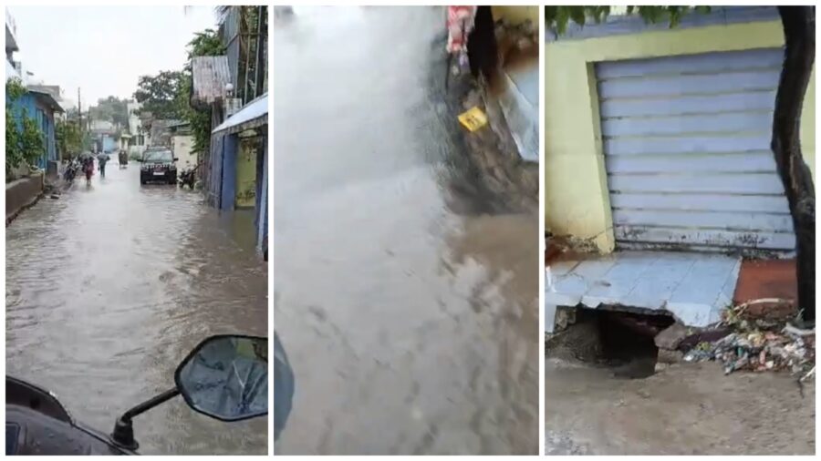 Korba Waterlogging: Municipal Corporation's claims washed away in the very first rain! Korba's roads turned into swimming pools... After watching the video, people asked, "Is this the extent of the preparations?"