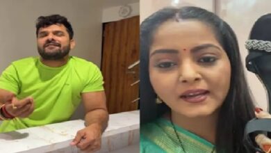 Anjana Singh vs Khesari Lal Yadav: Anjana Singh lashes out during an Instagram Live session! She issues a challenge while brandishing a slipper and levels serious allegations.