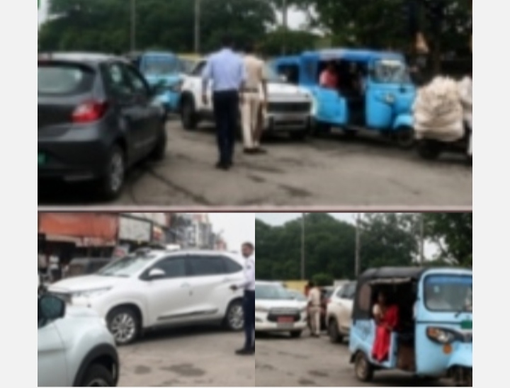 Korba Traffic Jam: Two trains brought the city to a standstill at the TP Nagar railway crossing! A kilometer-long traffic jam formed at the crossing; officials, including the Collector and SDM, were also stuck.