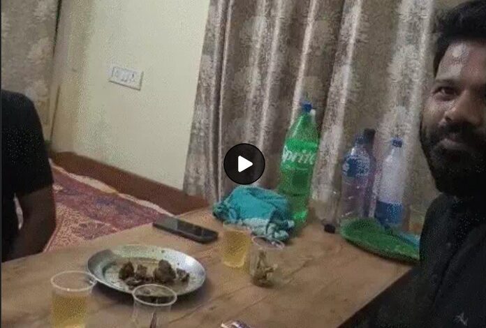 Liquor Party: Liquor and chicken party at a government hospital...! Pharmacist and ward boy suspended after video goes viral.