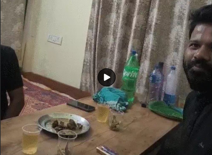 Liquor Party: Liquor and chicken party at a government hospital...! Pharmacist and ward boy suspended after video goes viral.
