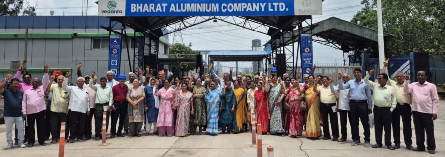 BALCO Retired Employees: Returning to their workplace after years...! Retired BALCO employees saw the transformed plant... it was an emotional journey.