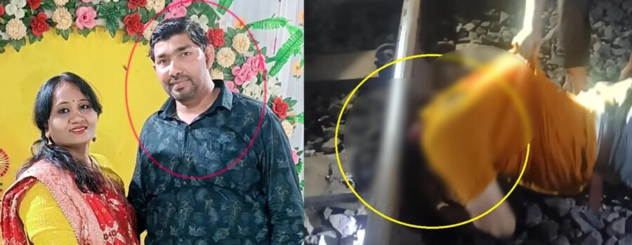Suicide on Railway Track: Headless body of husband—an absconding accused in his wife's murder case—found on railway track; alleged suicide note recovered from pocket.