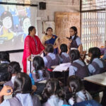 CHILD HELPLINE 1098: Awareness campaign on child rights and safety; students informed about protection against child marriage and child labour.