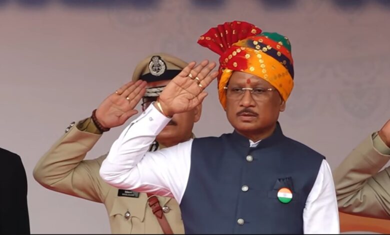 80th Independence Day: CM Vishnu Deo Sai hoisted the flag at the Police Parade Ground...! Watch LIVE.