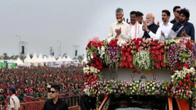 PM Modi in Andhra Pradesh: 'Modi-Modi' chants at the Bhogapuram Airport inauguration...! Naidu says the dream of a developed India is incomplete without PM Modi.