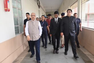 Korba News: Chief Justice Ramesh Sinha visits Korba Court, inspects the arrangements... gives major assurances regarding advocates' demands.