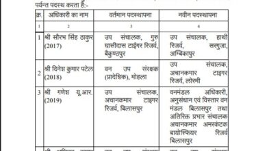 CG IFS Transfer: 9 IFS officers transferred in Chhattisgarh; view the full list.