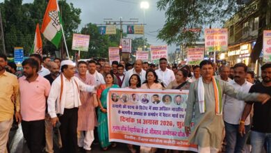 Congress Satyagraha: Congress holds Satyagraha in Korba over the 'purification' of the Haldwani stage...! Jaisingh Agrawal calls it an insult to the Dalit community.