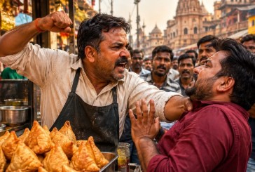 Samosa Dispute: Uproar over serving a bad samosa; case registered against a BJP leader's son—who runs a hotel—for assaulting a young man; commotion ensues in Takhatpur.