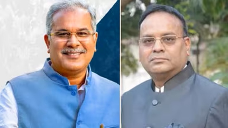 Baghel vs. Chandrakar: Political battle in Chhattisgarh on World Tribal Day! Bhupesh Baghel targeted the Sai government, while Ajay Chandrakar hit back.
