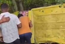 Jaunpur Accident: Speeding bus hits school van, 7 children injured; van overturned while overtaking... Watch video.