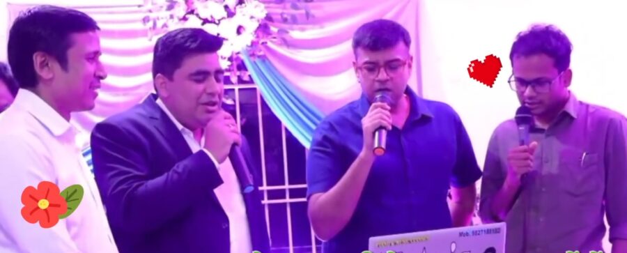 SP & IAS Sing: When the Collector and SP took the mic, the farewell evening turned melodious...! The song won everyone's hearts—listen for yourself.