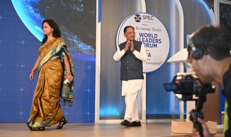 World Leaders Forum: CM Sai outlines a grand vision, stating that new avenues for investment have opened in Chhattisgarh; proposals worth ₹8 lakh crore and a roadmap spanning from AI and Bastar to green energy.