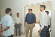 EVPG College, Korba: Collector Kunal Dudawat inspected the Korba PG College auditorium and issued strict instructions to complete the unfinished work promptly.
