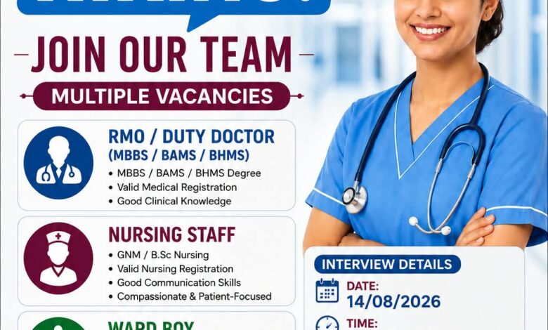 Major Job Alert: Big news for the youth of Korba! Job opportunities at Shivay Hospital... Walk-in interview on August 14... Vacancies ranging from doctors to ward boys... Check the complete step-by-step process here.