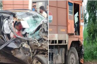 Raipur Road Accident: Horrific collision between a truck and a Creta in Kharora; one youth killed, three injured.