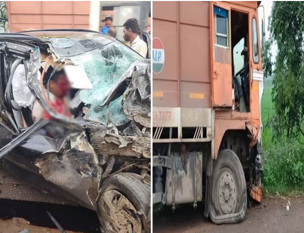 Raipur Road Accident: Horrific collision between a truck and a Creta in Kharora; one youth killed, three injured.