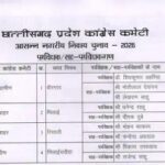 CG News: Congress releases list of observers for civic body elections; these leaders have been given charge.