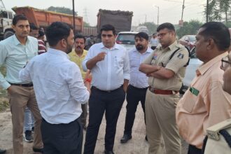 Collector's Inspection: Roadwork on the 5.74 km stretch in Korba to be expedited; Collector and SP inspected the site, emphasizing quality.