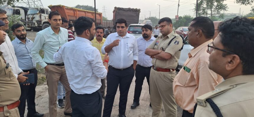 Collector's Inspection: Roadwork on the 5.74 km stretch in Korba to be expedited; Collector and SP inspected the site, emphasizing quality.