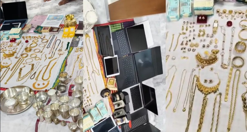 ACB Raid: ACB raids temple Deputy EO's house; 2 kg gold, 6.5 kg silver, and ₹12.5 lakh in cash seized.