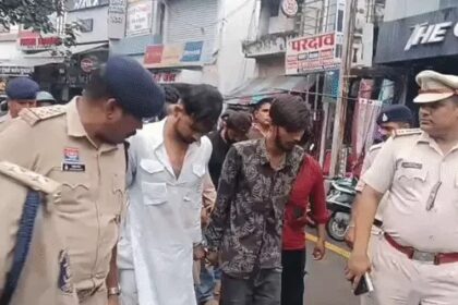 BSP Khaparganj Stone-Pelting: 4 arrested, including Sohail Khan; police paraded the accused; 9 police personnel, including the TI, had sustained injuries.